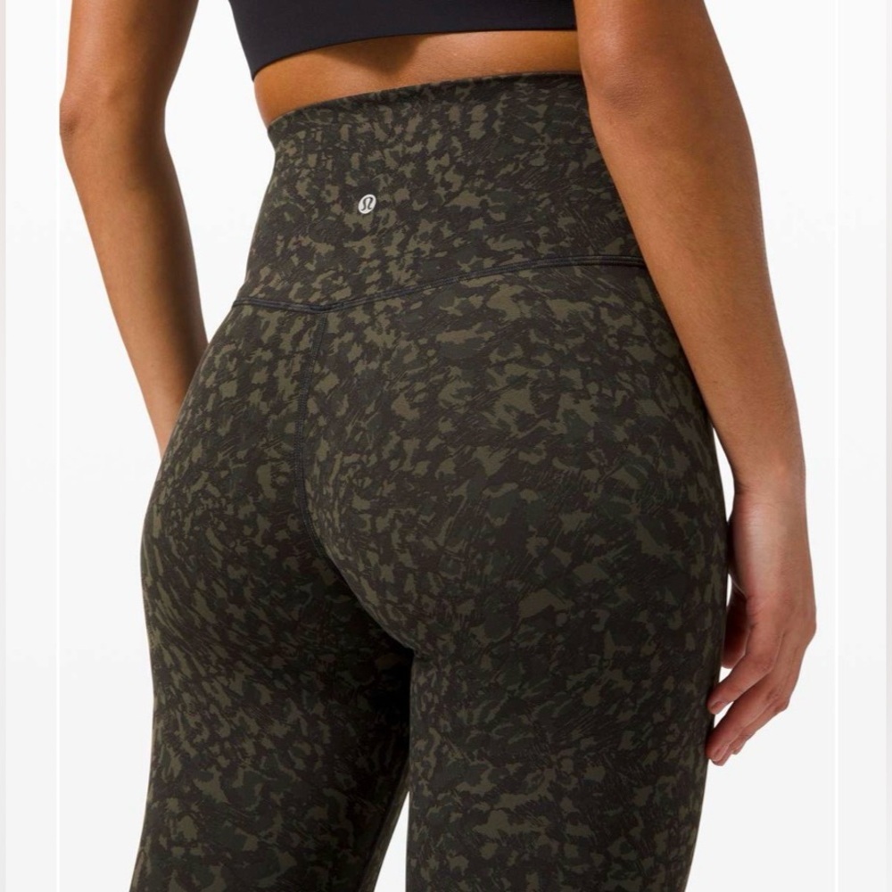 Lululemon align leggings 28” wild thing camo dark olive